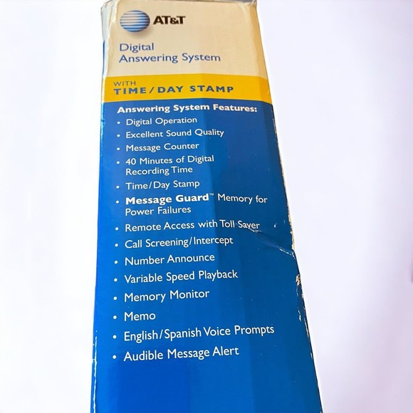 AT&T 1738 Telephone Digital Answering System Machine w/Manual - Picture 3 of 6